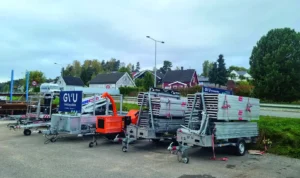 GVU monterer og leier ut stilas