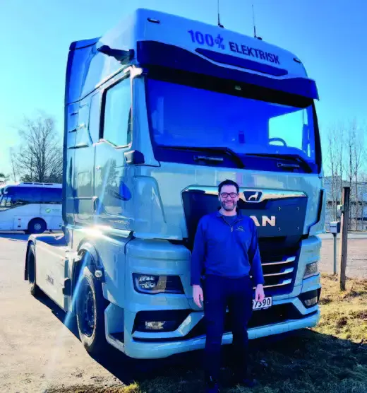 Larvik Last og buss EL-lastebilen har kommet for å bli