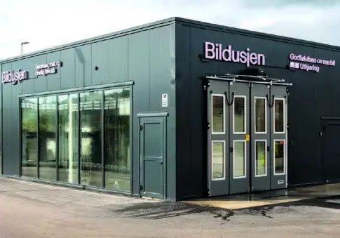 Silikal - Bildusjen i Porsgrunn - med gulv fra Silikal